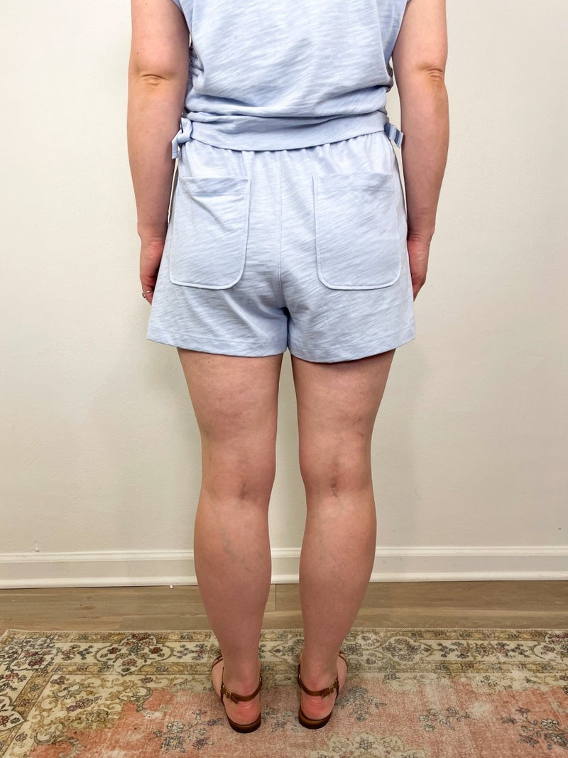 Faux Fly Short in Sky - The Shoe Hive