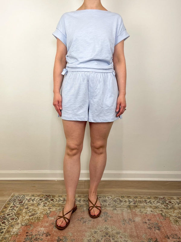 Faux Fly Short in Sky - The Shoe Hive