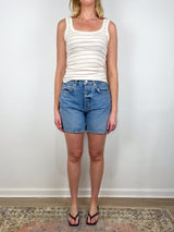 Faye Tank in Golden Pinstripe - The Shoe Hive