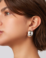 Gemma Hoops in Silver