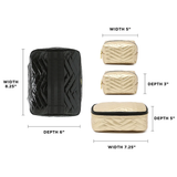 Glamour Girl Kit of Four in Black Patent Mineral Gold