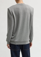 Feather Weight Viscose Removable Shoulder Pad LS in Grey - The Shoe Hive