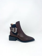 Feminine Buckle Chelsea Boot in Chocolate Fondant - The Shoe Hive