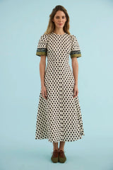 Casey Dress in Thistle & Vine Cream