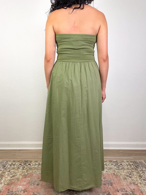 Finnian Dress in Dark Seagrass - The Shoe Hive