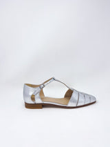 Fisherman Sandal in Silver Leather - The Shoe Hive