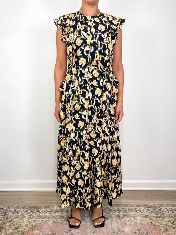 Flo Sleeveless Midi Dress in Tourmaline - The Shoe Hive
