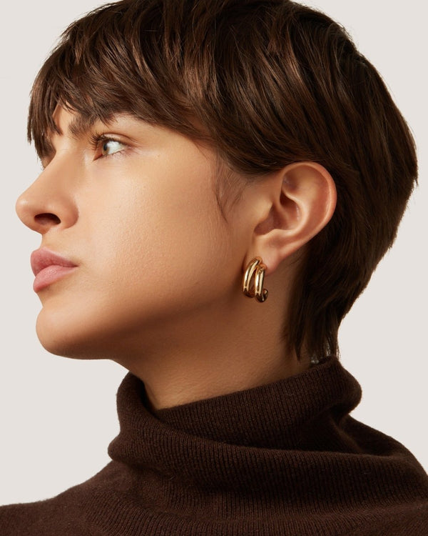 Florence Earring in Gold - The Shoe Hive