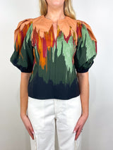Florielle SS Cotton Top in Agate - The Shoe Hive