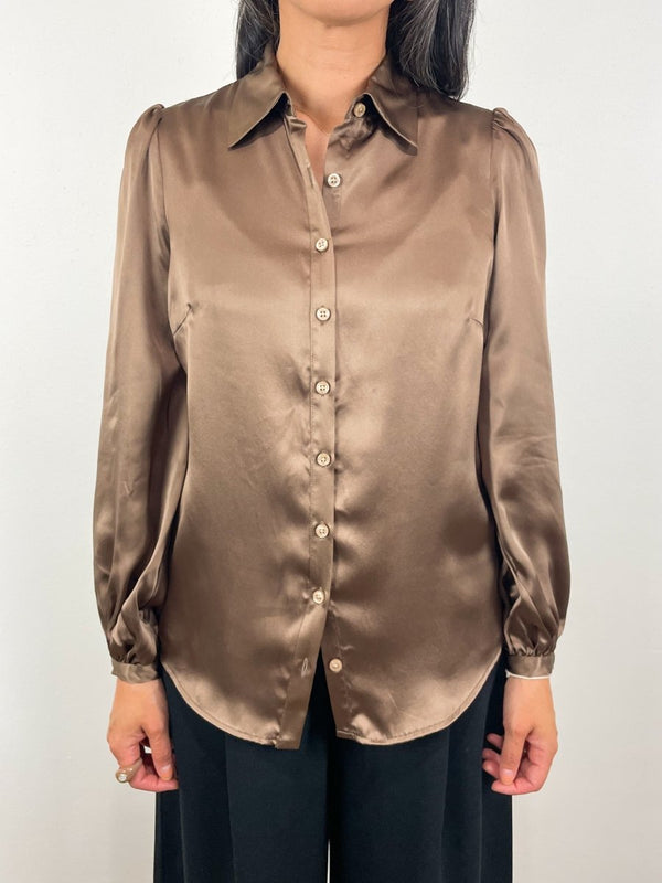 Frankie Blouse in Latte - The Shoe Hive