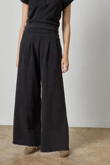 Full Length Terry Pant in Black - The Shoe Hive