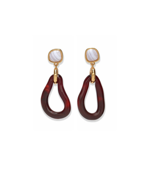 Galina Earrings in Sangria - The Shoe Hive