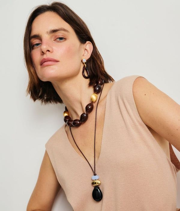 Galina Earrings in Sangria - The Shoe Hive
