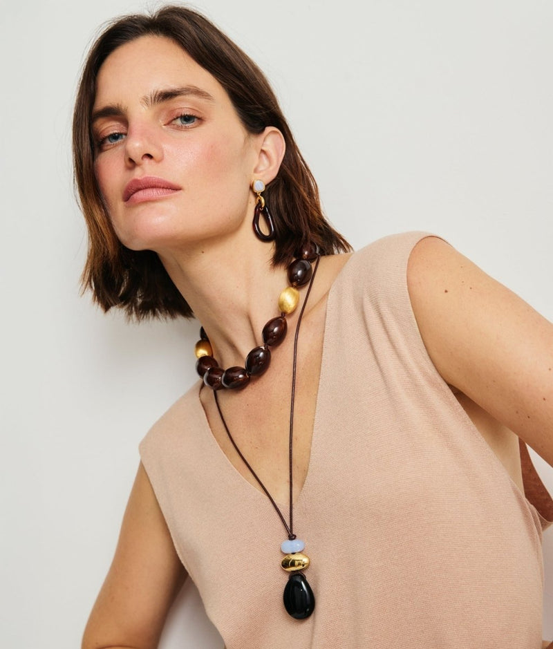 Galina Earrings in Sangria - The Shoe Hive