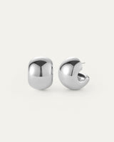 Gemma Hoops in Silver - The Shoe Hive