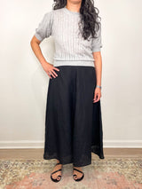 Gemma Short Sleeve Knit Top in Slate - The Shoe Hive