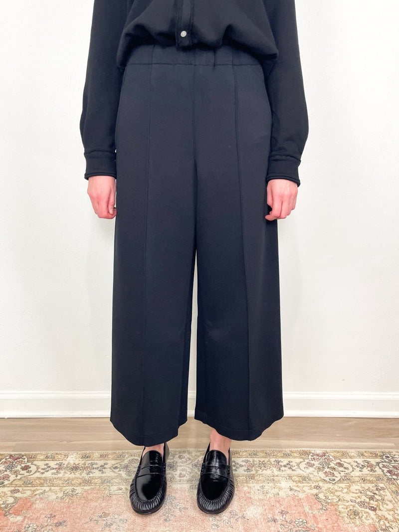 Geneva Wide Leg Trousers in Black - The Shoe Hive