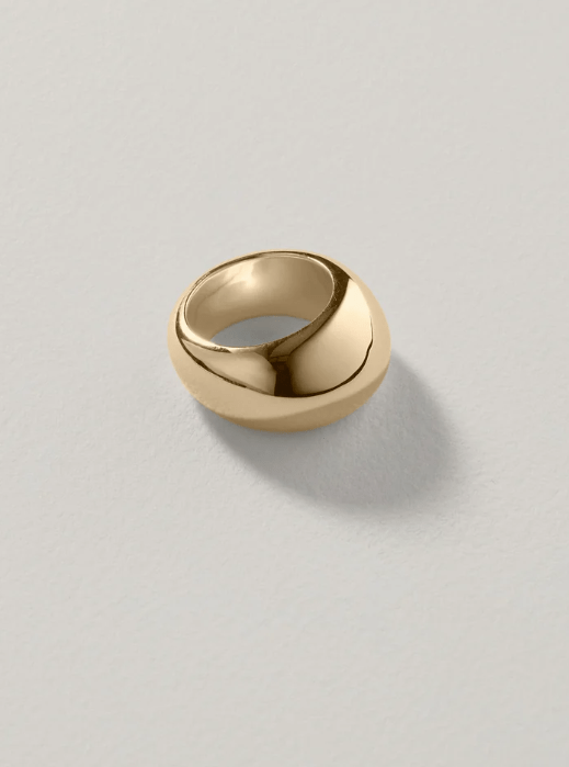 Gentle Slope Ring in Gold - The Shoe Hive