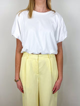 Gia Bubble Tee in Soft White - The Shoe Hive