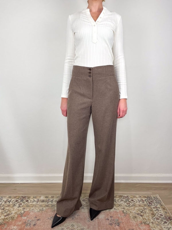 Giovanna Pant in Lichen Melange - The Shoe Hive
