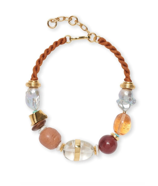 Glass Beach Necklace in Terra Multi - The Shoe Hive