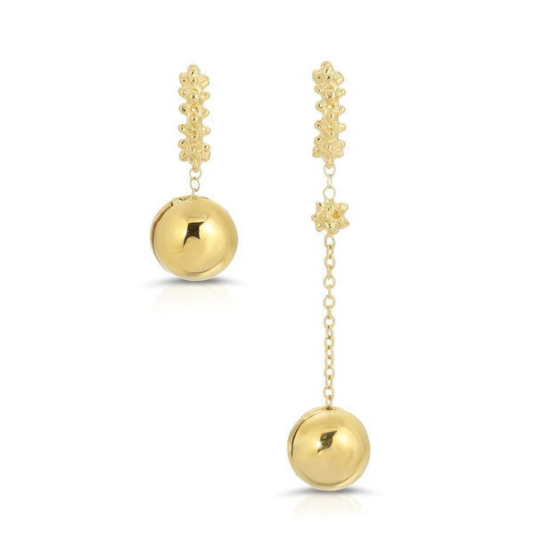 Gold Petite Cucumber Earrings - The Shoe Hive
