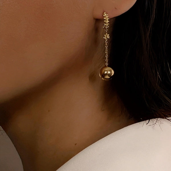 Gold Petite Cucumber Earrings - The Shoe Hive