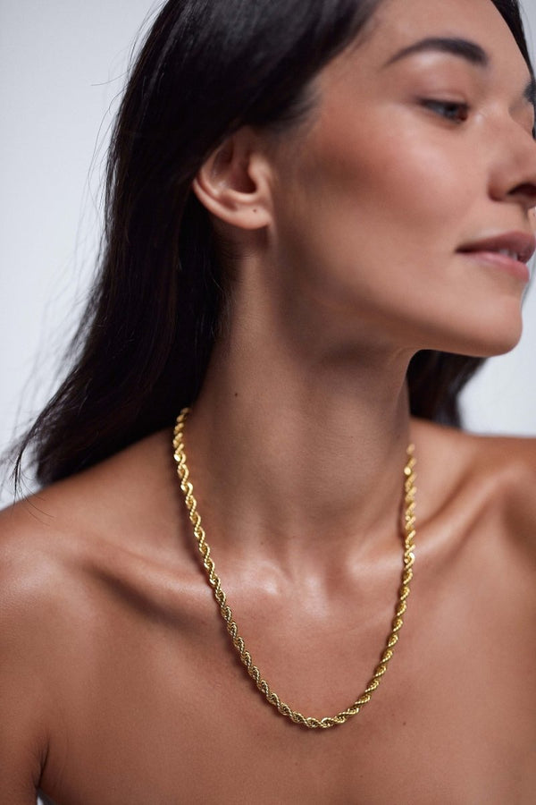 Golden Rope Necklace - The Shoe Hive