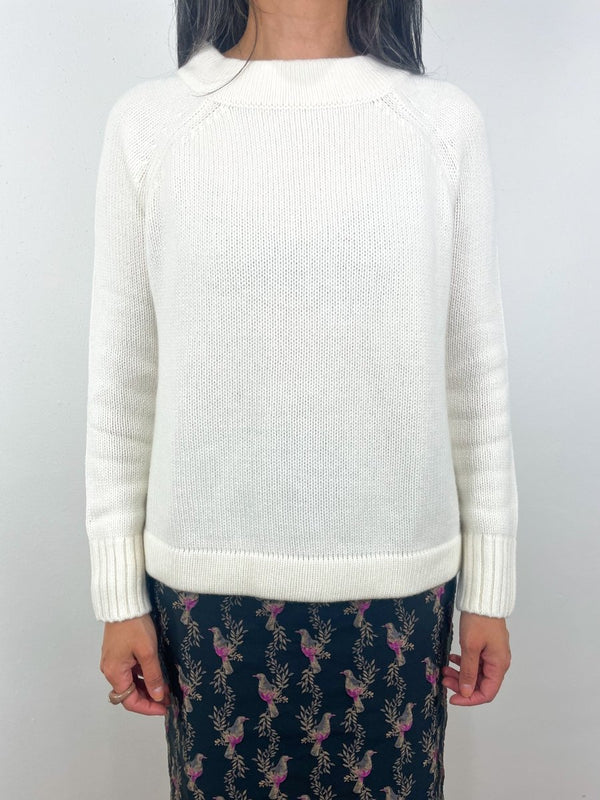 Golightly Sweater in Ivory Cashmere - The Shoe Hive