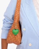Grande Heart Fob in Emerald - The Shoe Hive