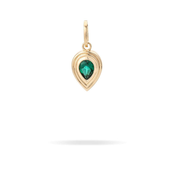 Groovy Pear Emerald Hinged Charm - The Shoe Hive