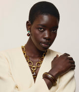 Halo Cuff in Acacia Wood - The Shoe Hive