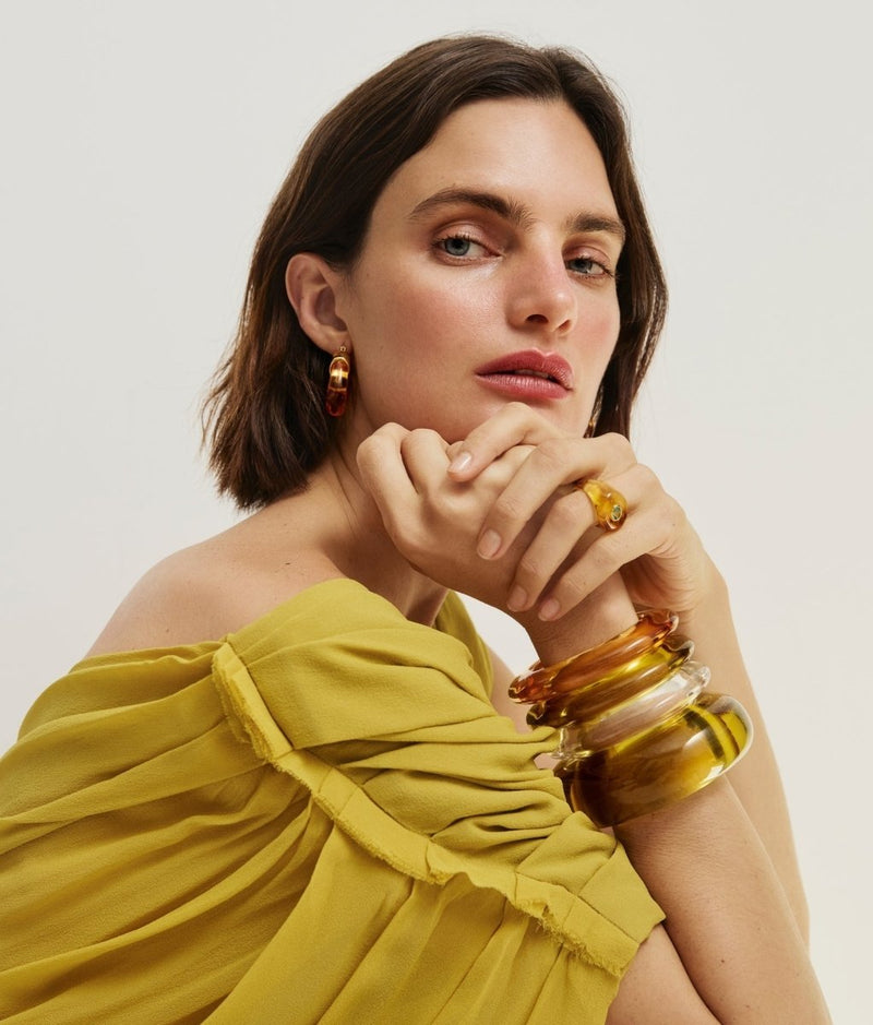 Halo Ring in Honey Yellow - The Shoe Hive