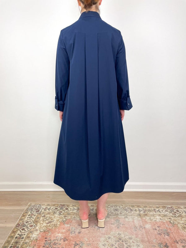 Hankerchief Midi Jennys Gown in Midnight - The Shoe Hive