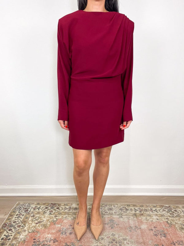 Haven Dress in Cabernet Burgundy - The Shoe Hive