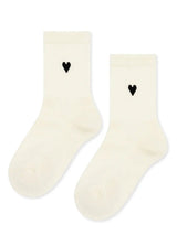 Heart Sporty Crew in Black - The Shoe Hive