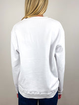 Hearts Men's Crewneck Sweatshirt in White - The Shoe Hive