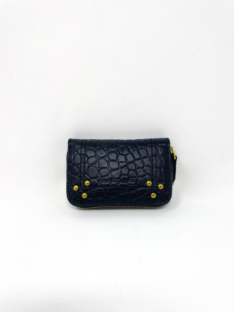 Henri in Imprime Croco Noir - The Shoe Hive