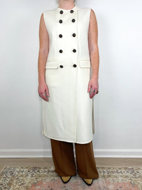 Hoxton Vest in Ivory - The Shoe Hive