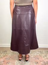 Hudley Skirt in Oxblood - The Shoe Hive
