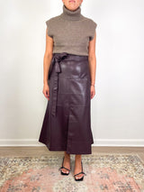 Hudley Skirt in Oxblood - The Shoe Hive