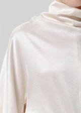 Ilaria Draped Top in Cream - The Shoe Hive