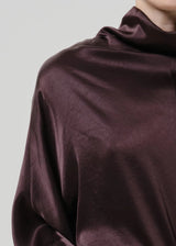 Ilaria Draped Top in Espresso - The Shoe Hive