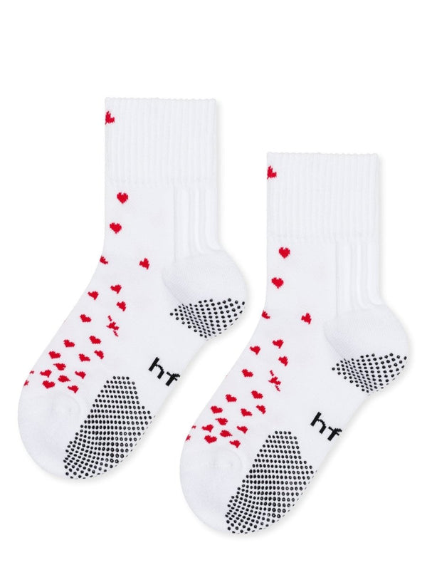 Imi Sporty Grip Crew in White - The Shoe Hive