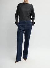 Indigo Denim Pat Trouser Jean in Dark Denim - The Shoe Hive