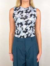 Ines SL Jersey Top in Ciel - The Shoe Hive
