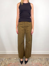 Isabel Rib Tank in Dark Brown - The Shoe Hive