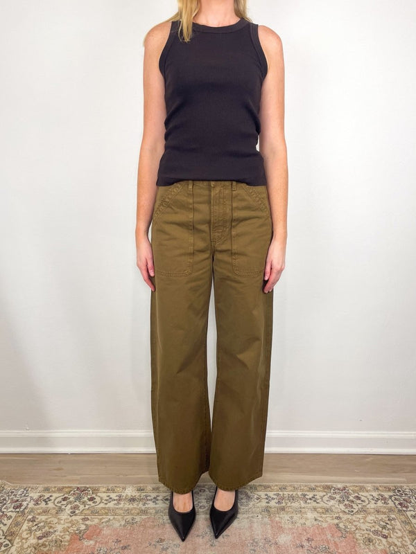 Isabel Rib Tank in Dark Brown - The Shoe Hive