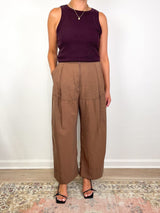 Isabel Rib Tank in Mahogany - The Shoe Hive