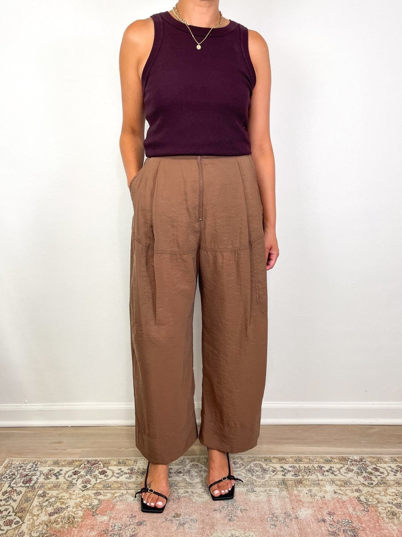 Isabel Rib Tank in Mahogany - The Shoe Hive